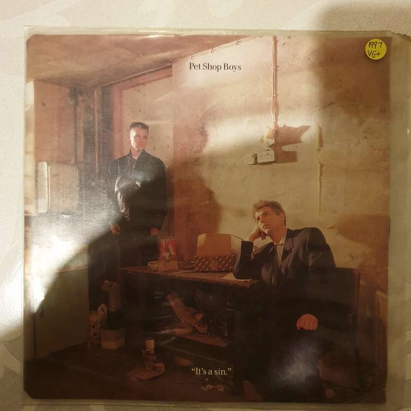 Pet Shop Boys  It's A Sin - Vinyl 7" Record - Very-Good+ Quality (VG+)