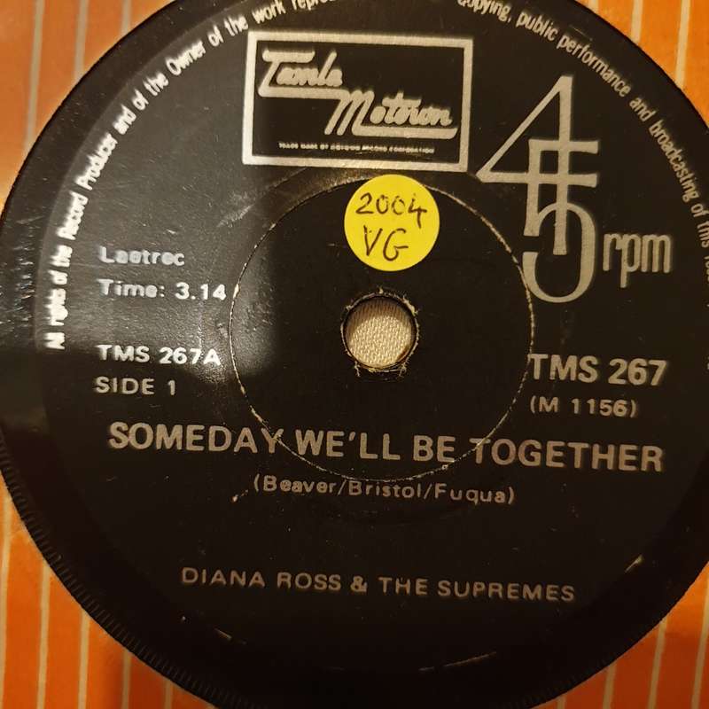 Diana Ross & The Supremes  Someday We'll Be Together / He's My Sunny Boy - Vinyl 7" Record ...