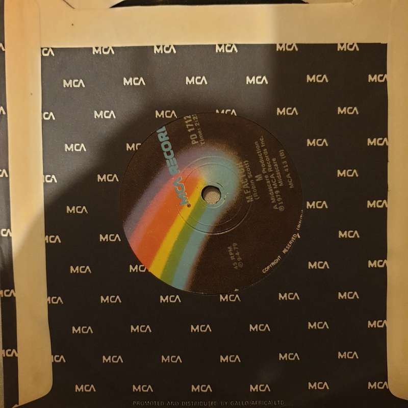 M  Pop Muzik - Vinyl 7" Record - Very-Good+ Quality (VG+)