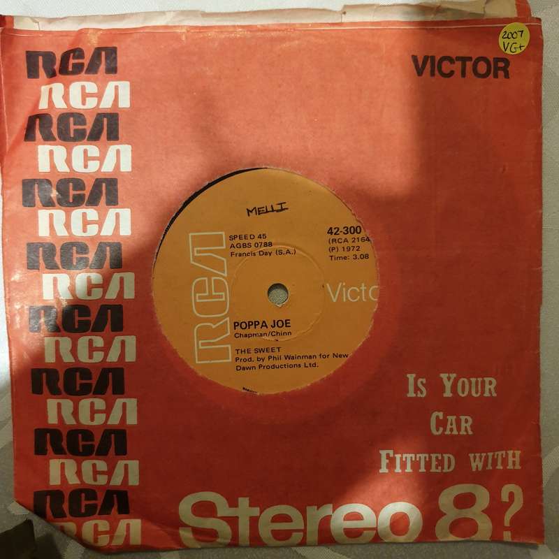 The Sweet  Poppa Joe - Vinyl 7" Record - Very-Good+ Quality (VG+)