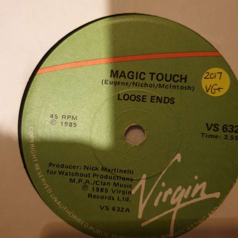 Loose Ends  Magic Touch - Vinyl 7" Record - Very-Good+ Quality (VG+)