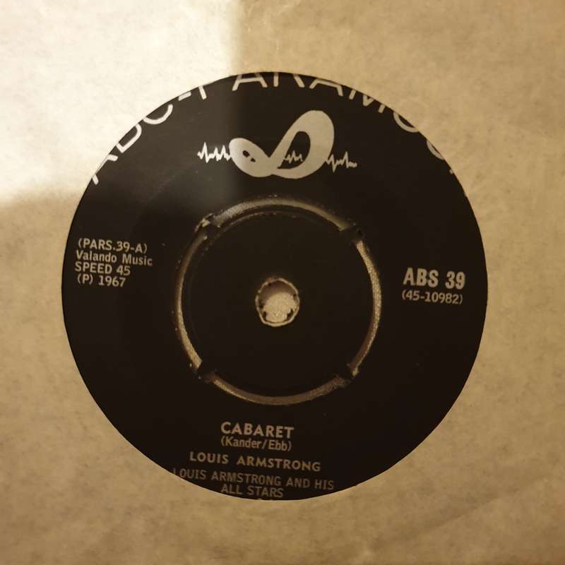 Louis Armstrong  Cabaret / What A Wonderful World - Vinyl 7" Record - Opened  - Very-Good Q...