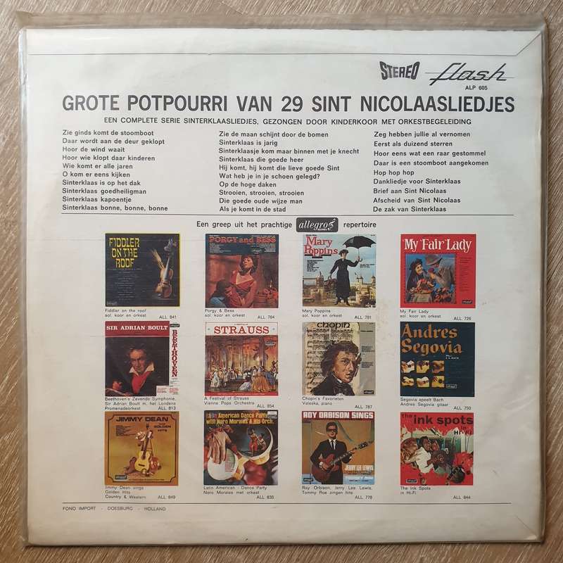 Grote Potpourri Van 29 Sint Nicolaasliedjes - Vinyl LP Record - Sealed