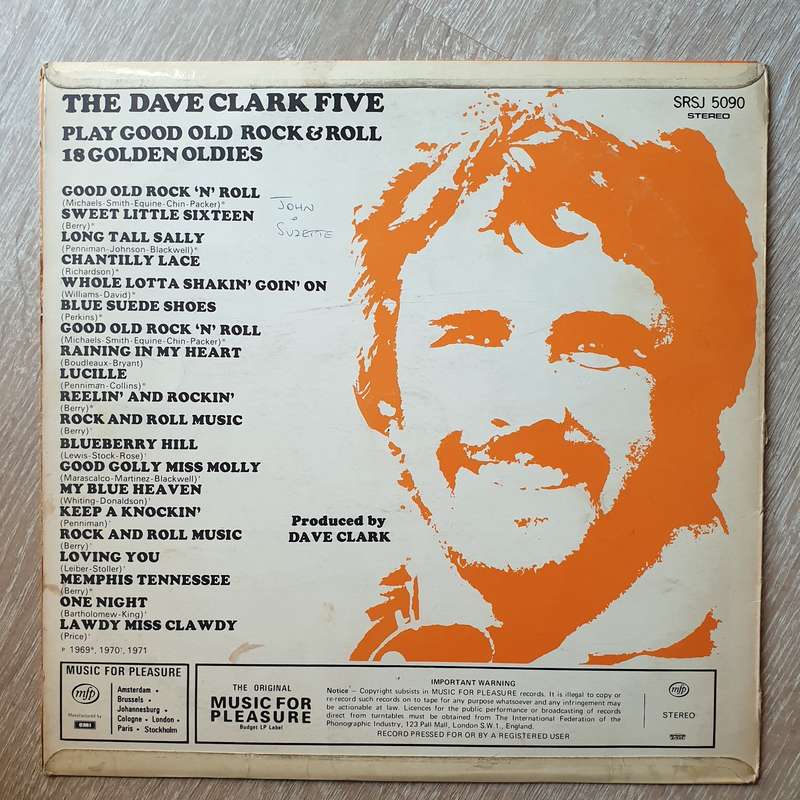Dave Clark Five Plays Good Old Rock & Roll - Vinyl LP Record - Very-Good+ Quality (VG+)