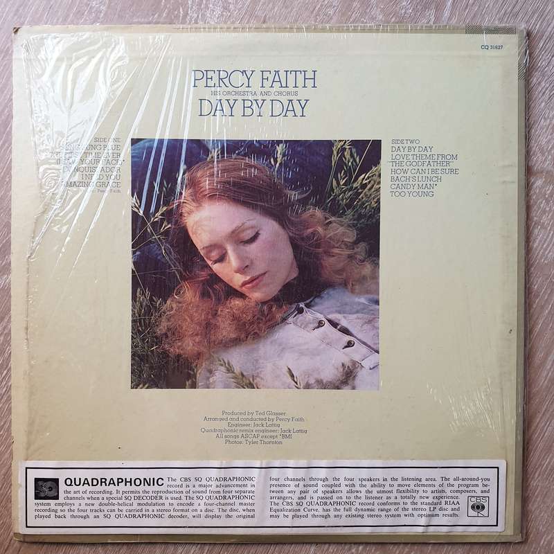 Percy Faith  Day By Day -  Quadraphonic - Vinyl LP Record - Very-Good+ Quality (VG+)