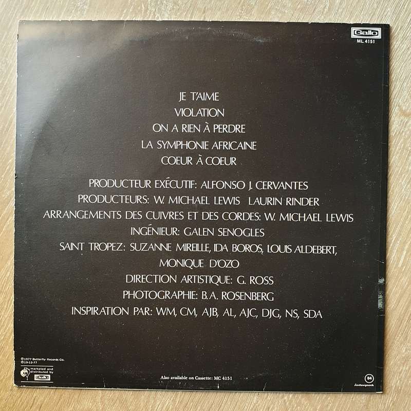 Saint Tropez  Je T'Aime - Vinyl LP Record - Very-Good+ Quality (VG+)