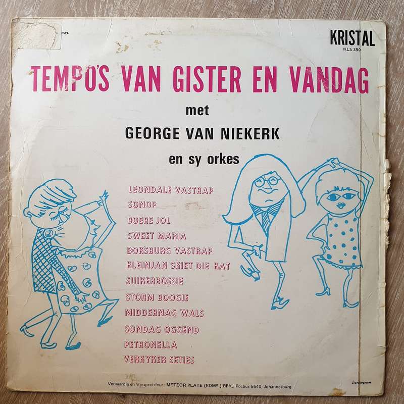 George van Niekerk en sy Orkes - Tempos van Gister en Vandag - Vinyl LP Record - Opened  - Very-G...