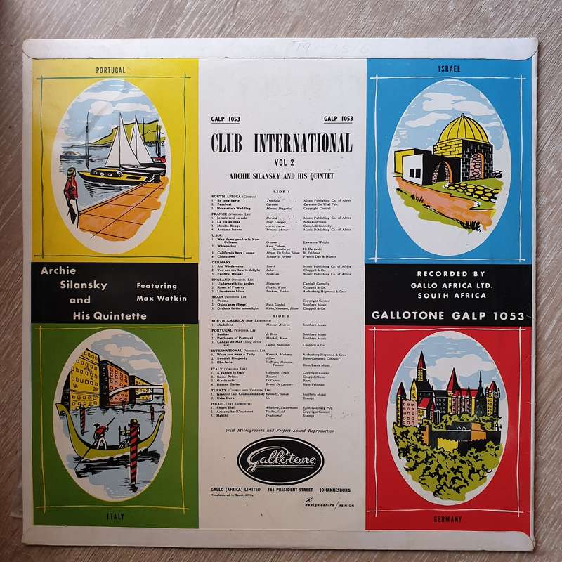Archie Silansky  Club International Vol No 2 - Vinyl LP Record  (VG+)