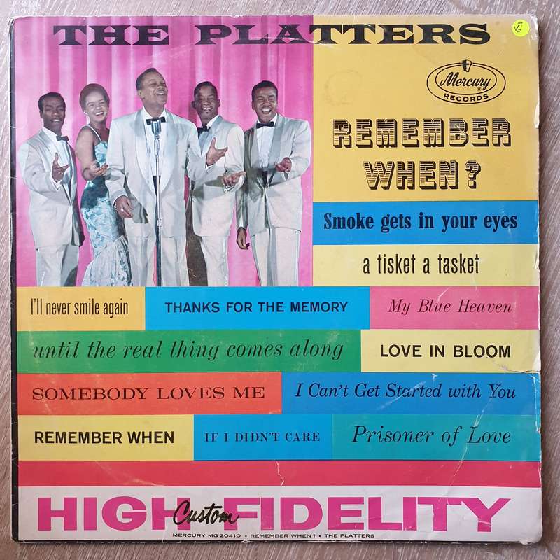 The Platters -Remember When - Vinyl LP Record - Opened  - Very-Good- Quality (VG-)