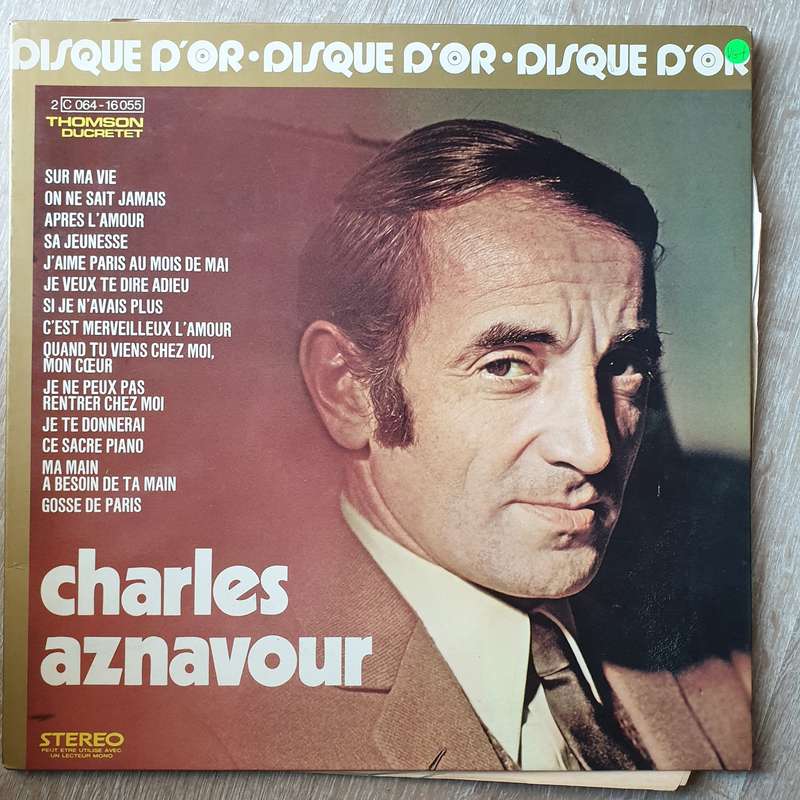 Charles Aznavour  Le Disque D'or De Charles Aznavour  - Vinyl LP Record - Very-Good+ Qualit...