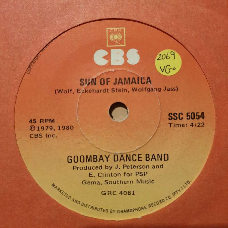Goombay Dance Band  Sun Of Jamaica -  Vinyl 7" Record - Very-Good Quality (VG)