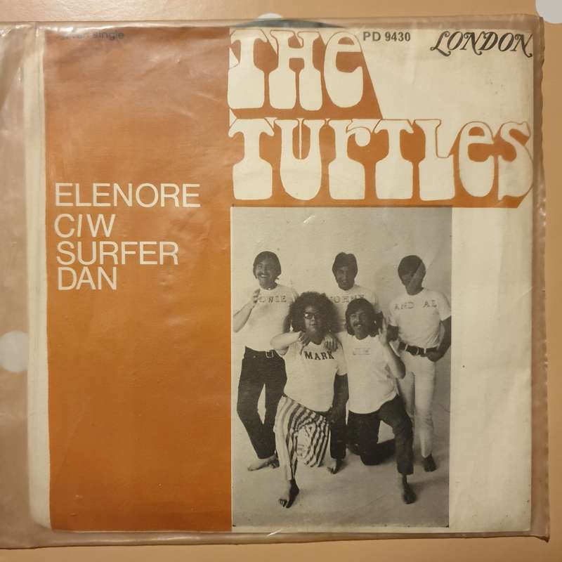 The Turtles  Elenore -  Vinyl 7" Record - Very-Good+ Quality (VG+)