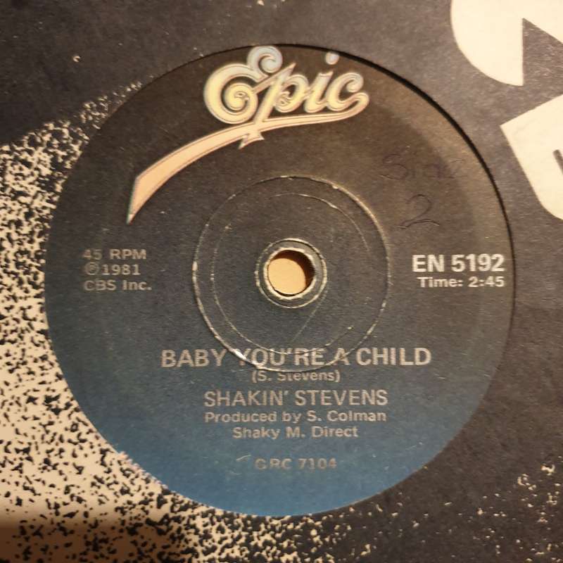 Shakin' Stevens  You Drive Me Crazy - Vinyl 7" Record - Very-Good- Quality (VG-)