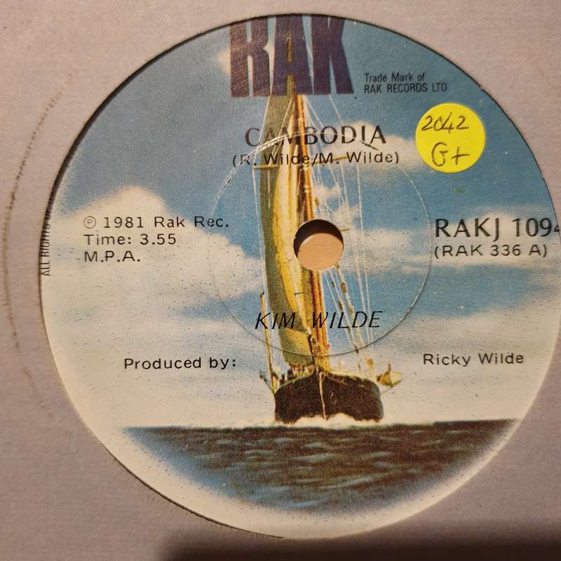 Kim Wilde  Cambodia - Vinyl 7" Record - Opened  - Good+ Quality (G+)