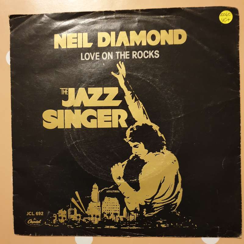 Neil Diamond  Love On The Rocks / Acapulco - Vinyl 7" Record - Very-Good+ Quality (VG+)