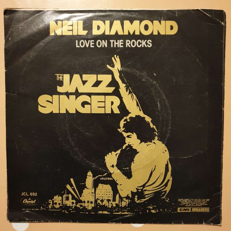 Neil Diamond  Love On The Rocks / Acapulco - Vinyl 7" Record - Very-Good+ Quality (VG+)