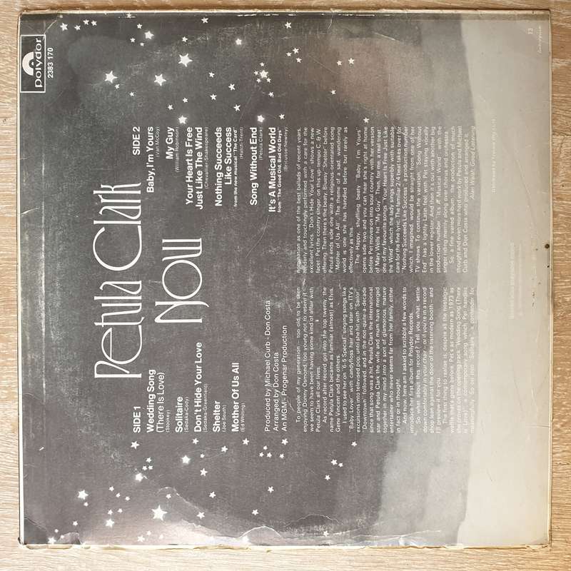 Petula Clark  Now - Vinyl LP Record - Opened  - Very-Good- Quality (VG-)