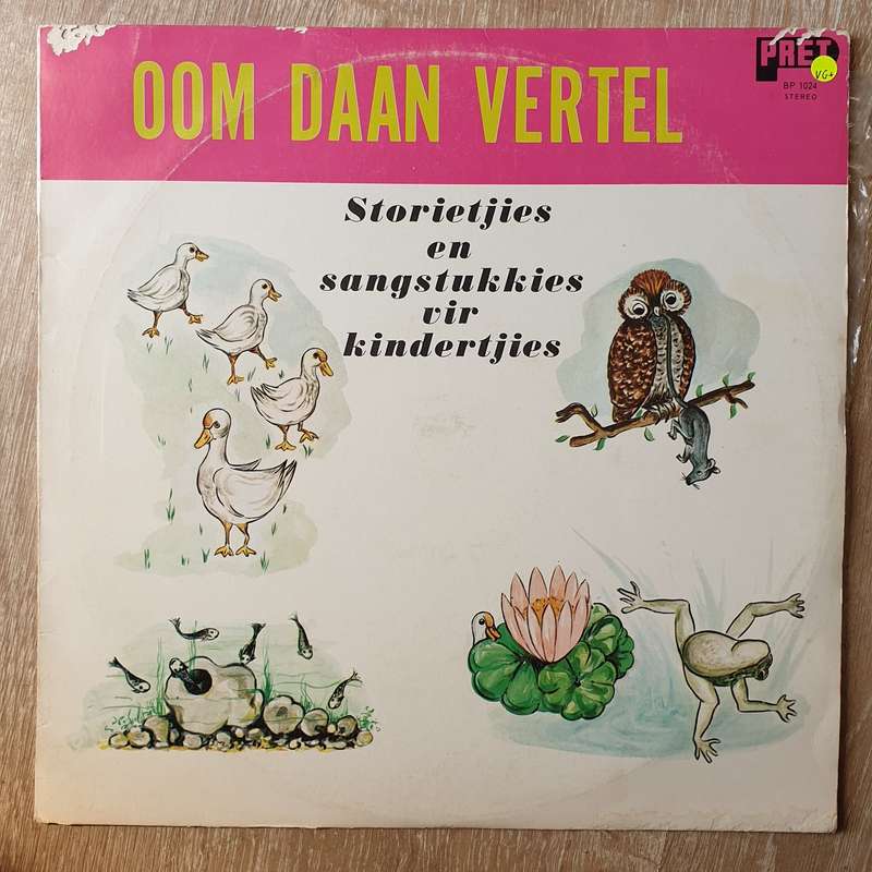 Danie Pretorius - Oom Daan Vertel - Stories for Kindertjies - Vinyl LP Record - Very-Good+ Qualit...