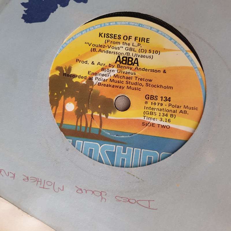 ABBA  Does Your Mother Know - Vinyl 7" Record - Opened  - Very-Good Quality (VG)