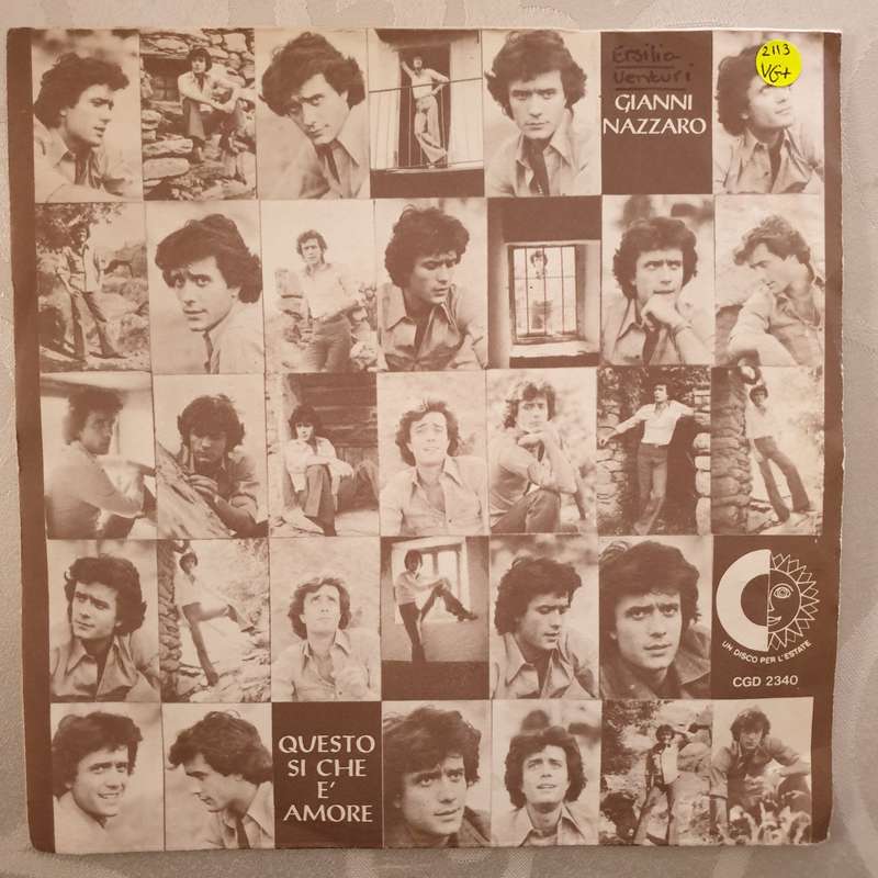 Gianni Nazzaro  Questo Si Che E Amore - Vinyl 7" Record - Very-Good+ Quality (VG+)