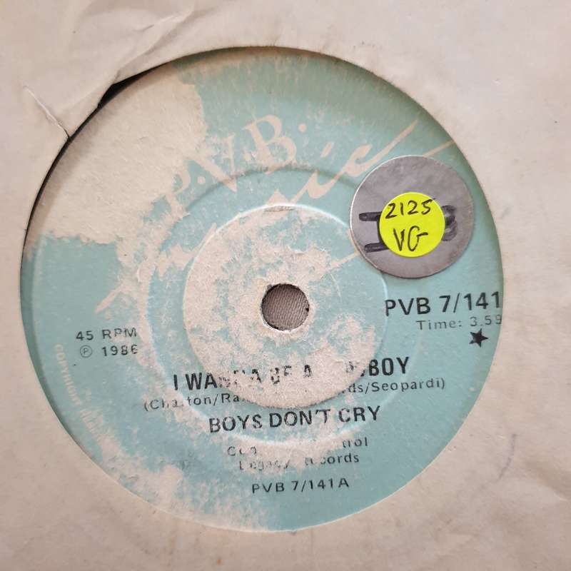 Boys Don't Cry  I Wanna Be A Cowboy - Vinyl 7" Record - Very-Good Quality (VG)