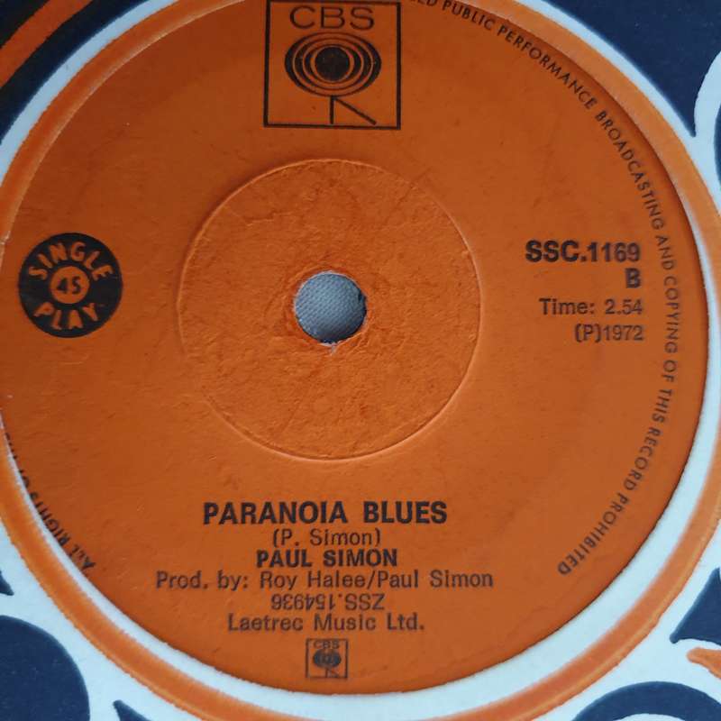 Paul Simon  Mother And Child Reunion - Vinyl 7" Record - Very-Good+ Quality (VG+)