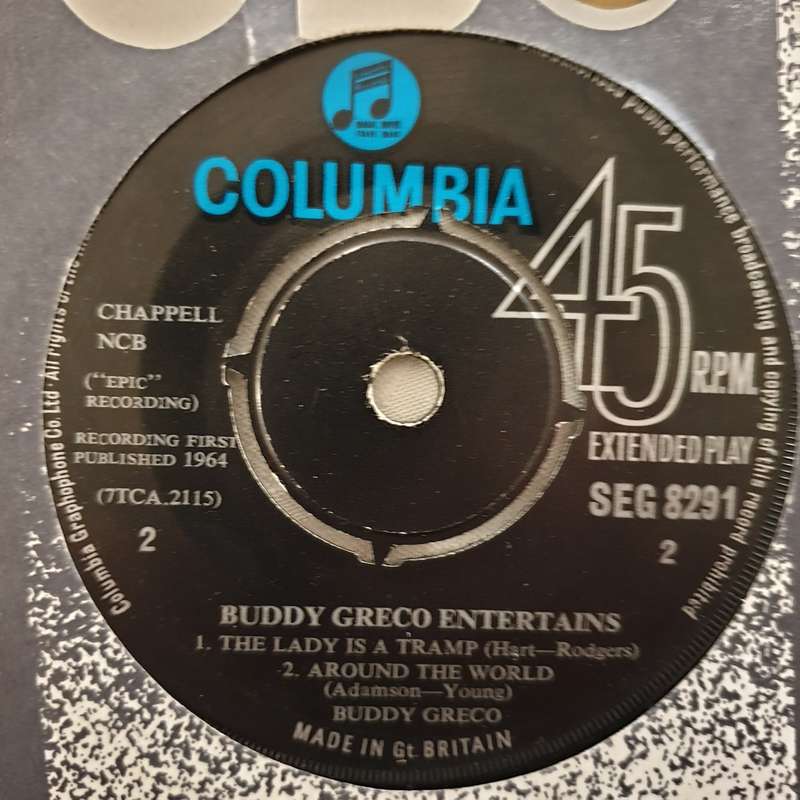 Buddy Greco  Entertains - Vinyl 7" Record - Very-Good Quality (VG)