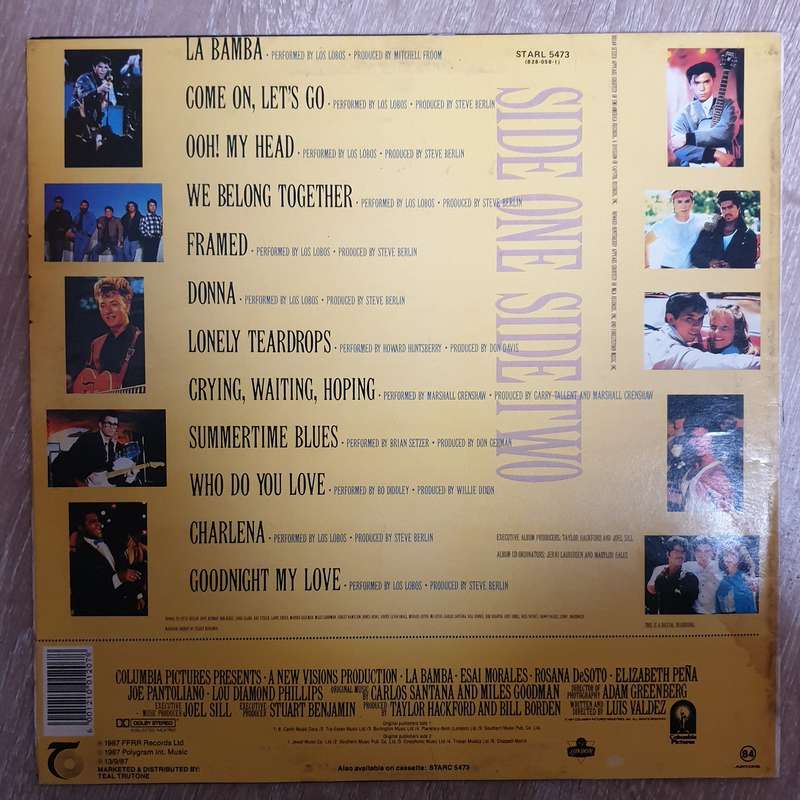 La Bamba - Original Soundtrack Album - Vinyl LP Record - Very-Good+ Quality (VG+)