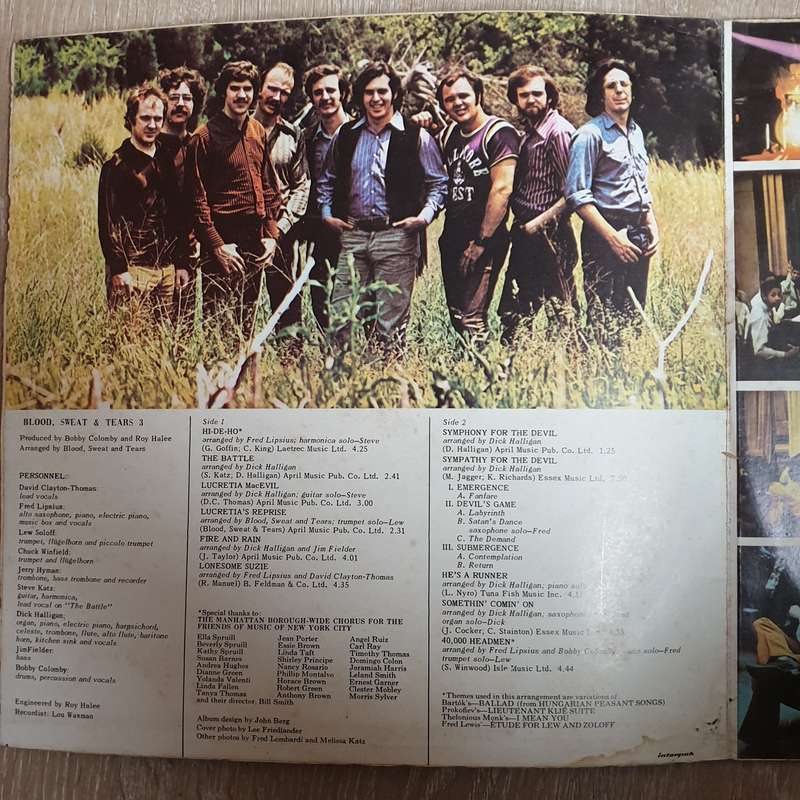 Blood, Sweat And Tears  Blood, Sweat And Tears 3 - Vinyl  LP Record  (VG)