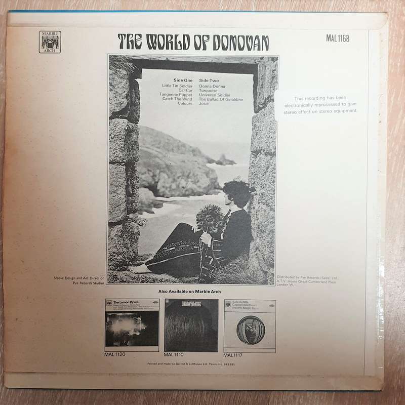 Donovan  The World Of Donovan - Vinyl LP Record - Good+ Quality (G+)