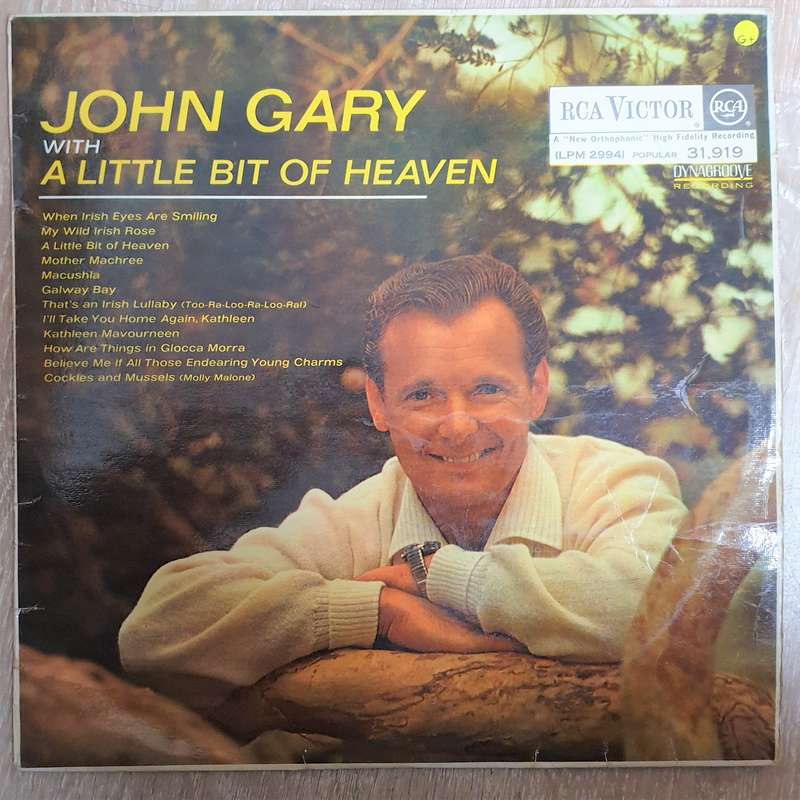 John Gary  A Little Bit Of Heaven  - Vinyl LP Record - Good+ Quality (G+) (Vinyl Specials)