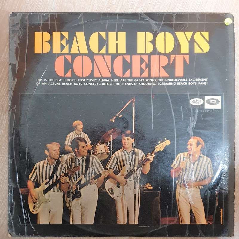 The Beach Boys  Concert  - Vinyl  LP Record - Opened  - Very-Good Quality (VG)