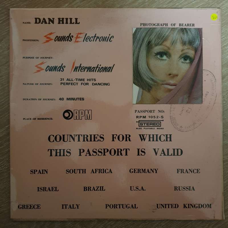 Dan Hill - Sounds International - Vinyl LP Record - Opened  - Very-Good+ Quality (VG+)