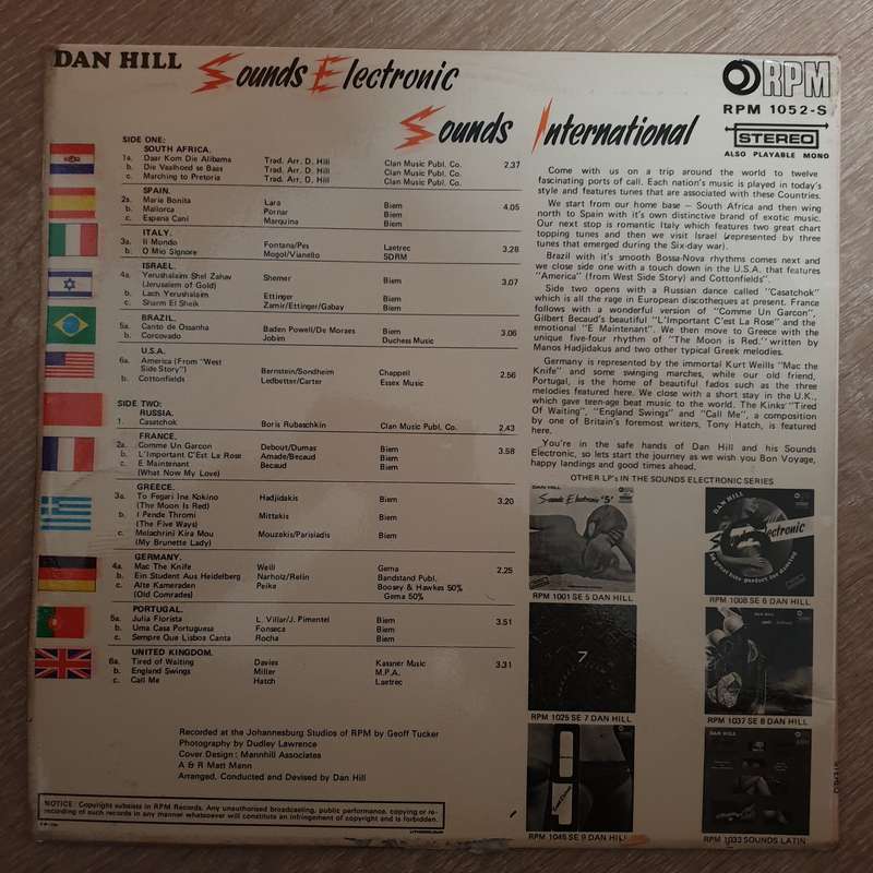 Dan Hill - Sounds International - Vinyl LP Record - Opened  - Very-Good+ Quality (VG+)