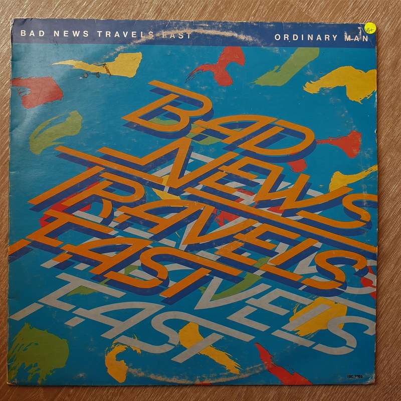 Bad News Travels Fast  Ordinary Man - Vinyl LP Record - Very-Good+ Quality (VG+)