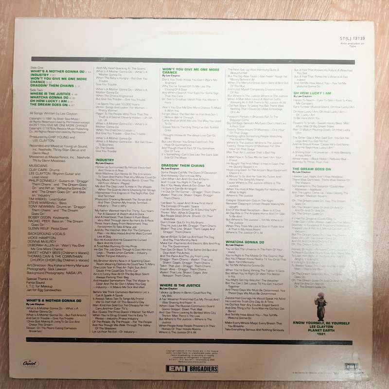 Lee Clayton - The Dream Goes On - Vinyl LP Record - Very-Good Quality (VG)