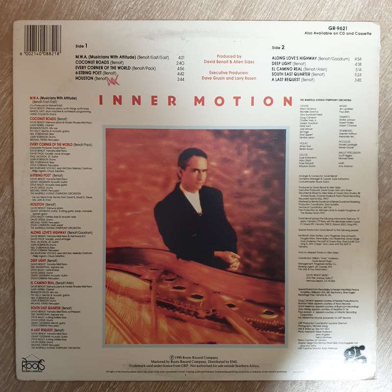 David Benoit  Inner Motion - Vinyl LP Record - Very-Good+ Quality (VG+)