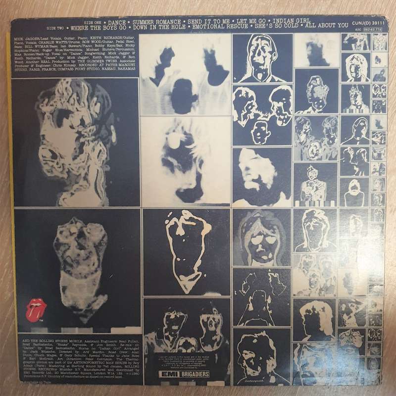 The Rolling Stones - Emotional Rescue - Vinyl LP Record - Very-Good- Quality (VG-)