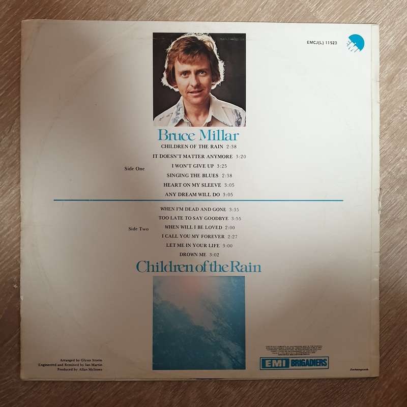 Bruce Millar - Children Of The Rain - Vinyl LP Record - Very-Good- Quality (VG-)