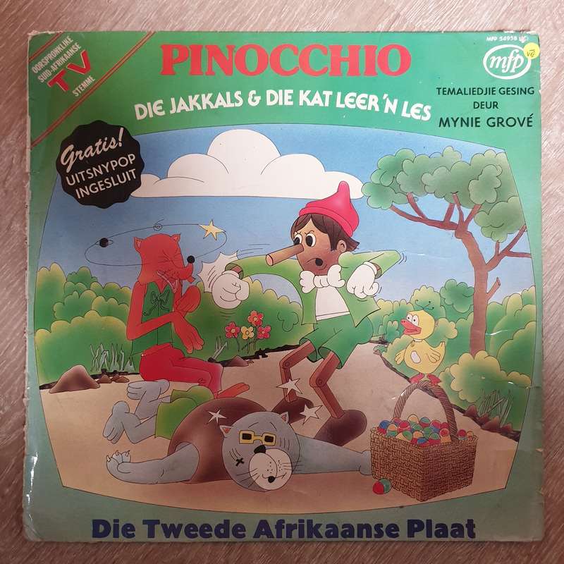 Pinocchio - Die Jakkals & Die Kat Leer 'n Les - Mynie Grove - Vinyl LP Record - Very-Good- Qualit...