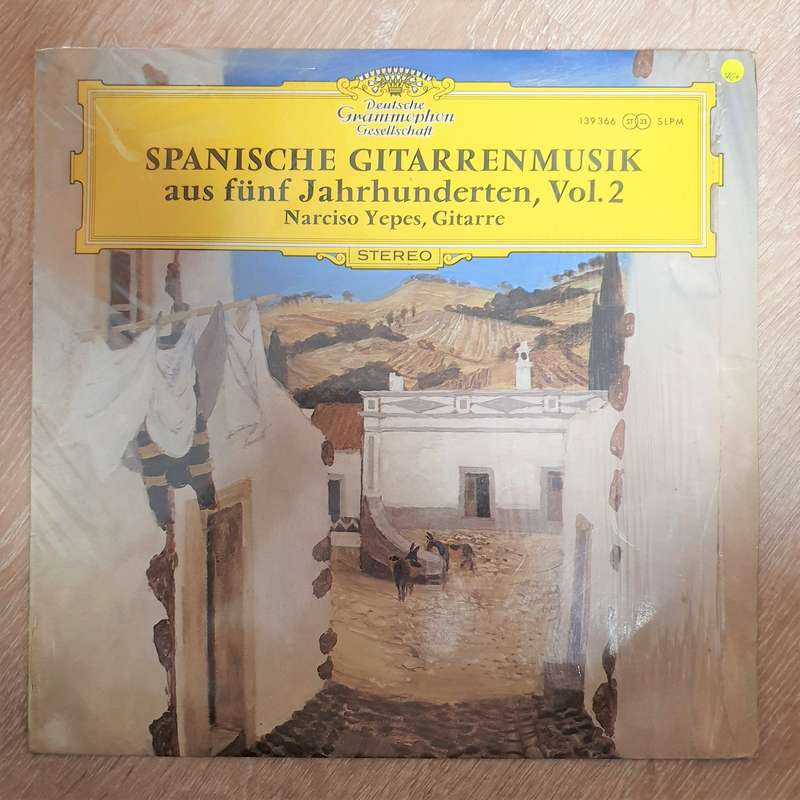 Narciso Yepes  Spanish Guitar Of Five Centuries, Vol. 2 - Vinyl LP Record - Very-Good+ Qual...
