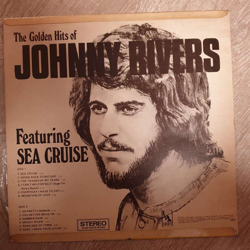 Johnny Rivers - The Golden Hits Of - Featuring Sea Cruise - Vinyl LP Record - Very-Good+ Quality ...
