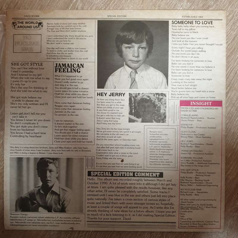 David Scobie - Special Edition - Autographed - Vinyl LP Record - Very-Good+ Quality (VG+)