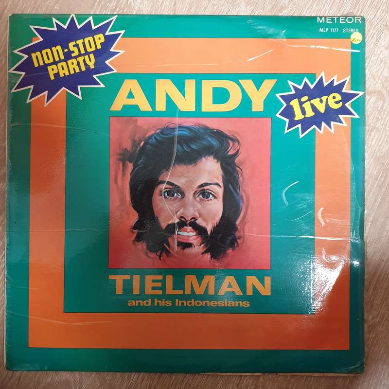 Andy Tielman And His Indonesians - Live - Vinyl LP Record - Very-Good+ Quality (VG+)