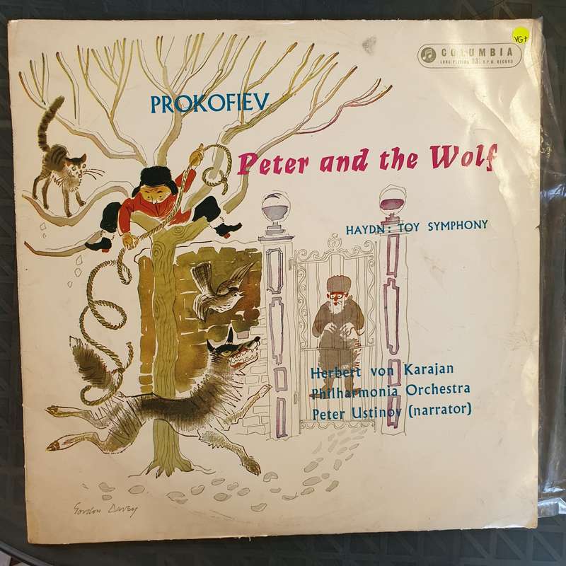 Prokofiev - Peter And The Wolf   Peter Ustinov/Herbert von Karajan - Philharmonia Orchestra ...
