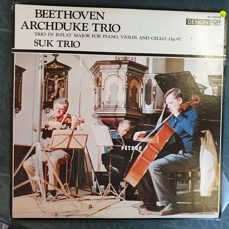 Beethoven - Suk Trio  Archduke Trio - Vinyl LP Record - Very-Good+ Quality (VG+)