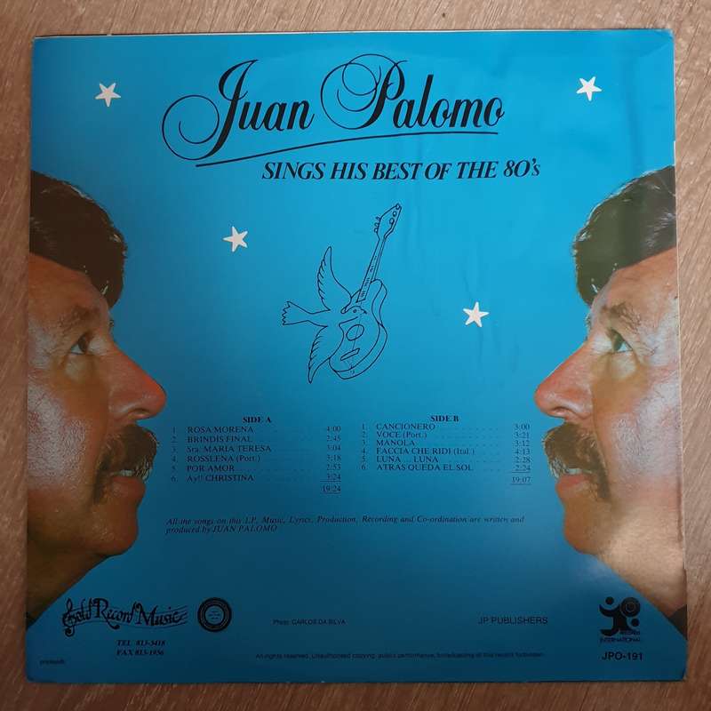 Juan Palomo Sings His Best of the 80's (Autographed) - Vinyl LP Record - Very-Good+ Quality (VG+)