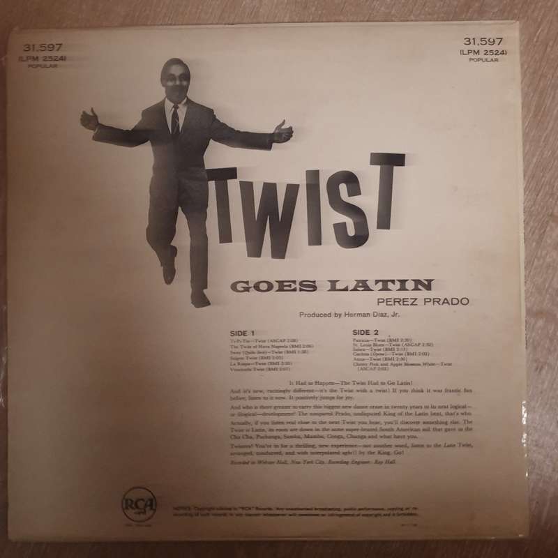 Perez Prado And His Orchestra  Now! Twist Goes Latin - Vinyl LP Record - Good Quality (G)
