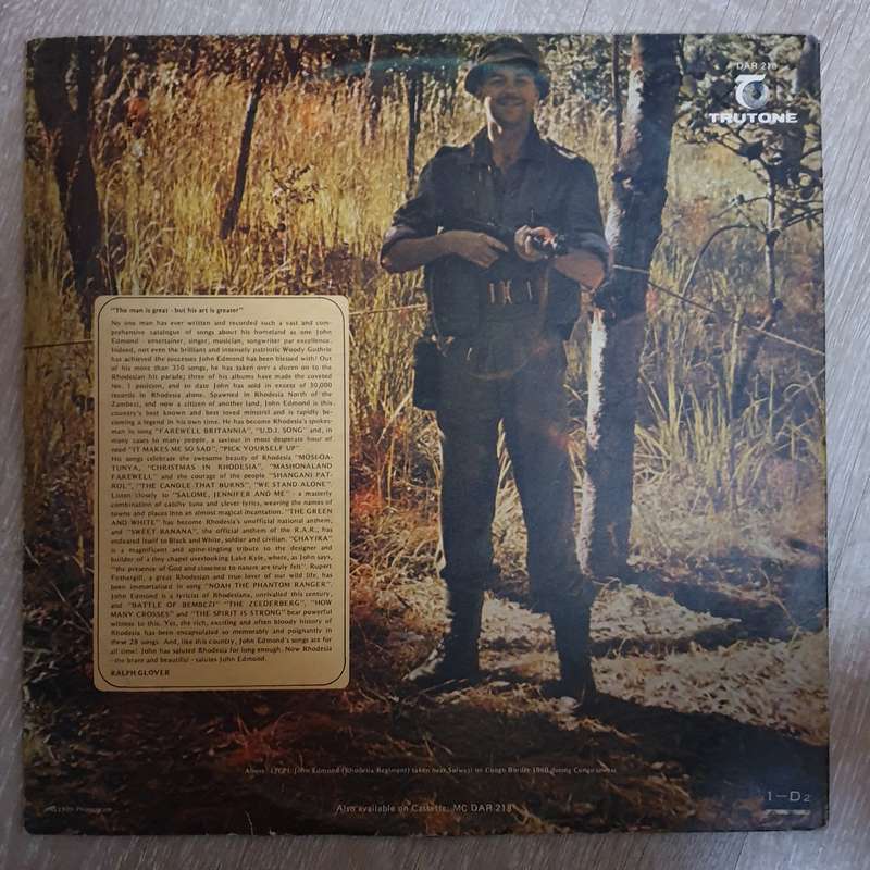 John Edmond - Rhodesia - The Brave and the Beautiful - Double Vinyl LP Record - Very-Good+ Qualit...
