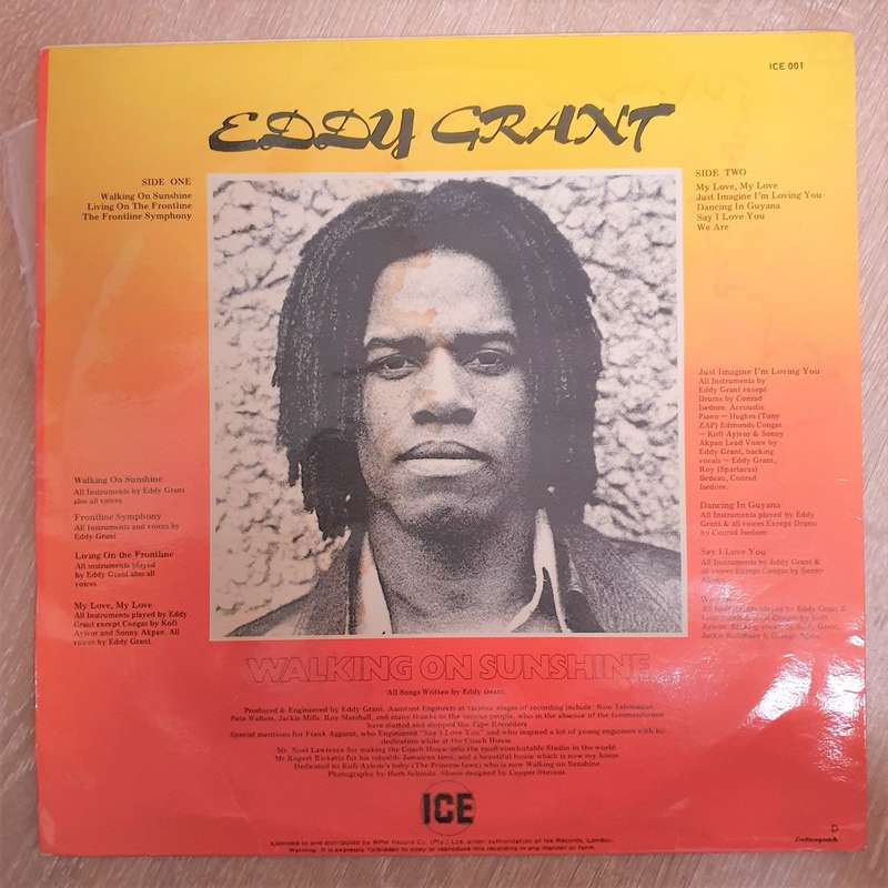 Eddy Grant  Walking On Sunshine - Vinyl LP Record - Good+ Quality (G+)